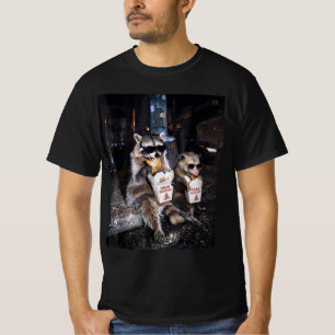 Funny Racoon Opossum Eating Crab Rangoon Street T-Shirt