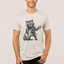 Funny Racoon Playing Electric Guitar