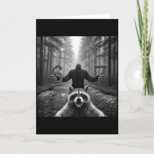 Funny Racoon Selfie With Bigfoot 67 Six Seven Mem Card