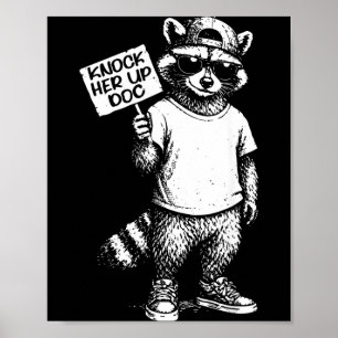 Funny Racoon Transfer Day Ivf Dad Iui Infertility Poster