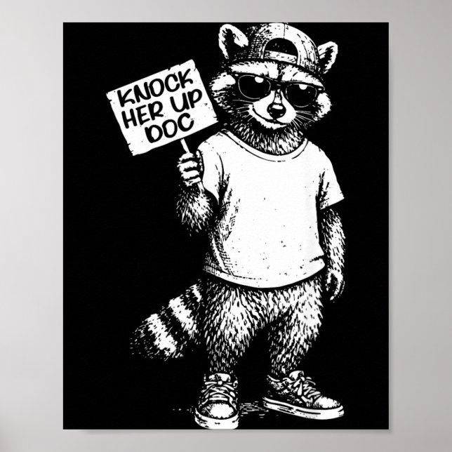Funny Racoon Transfer Day Ivf Dad Iui Infertility Poster (Front)