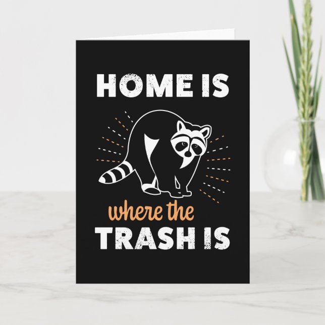 Funny Racoon Trash panda Racoon Gift Card (Front)