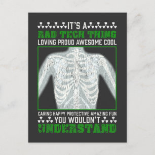 Funny Rad Tech Joke X-ray Radiologic Humour Postcard