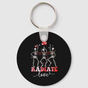 Funny Radiate Love Valentine X-ray Tech Radiology Key Ring