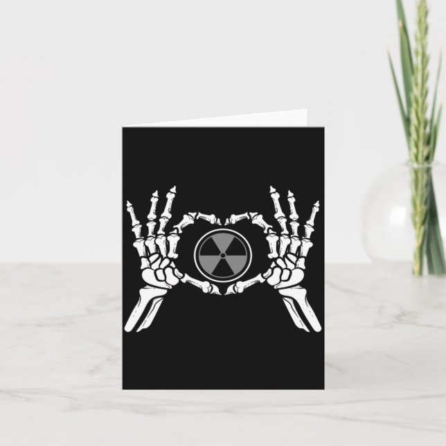 Funny Radioactive Gift For Men Cool Nuclear Card (Front)