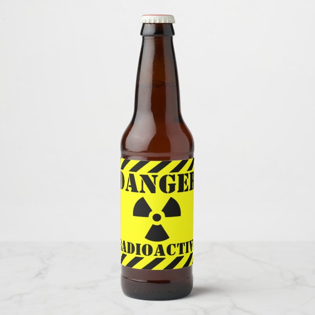 Funny RADIOACTIVE Symbol Warning Label Halloween (Front)