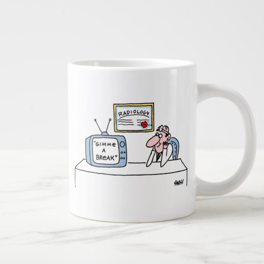 Funny Radiologist Cartoon Xray Technician Humour Large Coffee Mug Zazzle Com Au