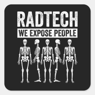Funny Radiologist Joke Radiology Humour Rad Tech Square Sticker
