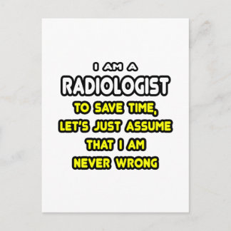 Funny Radiologist T-Shirts and Gifts Postcard