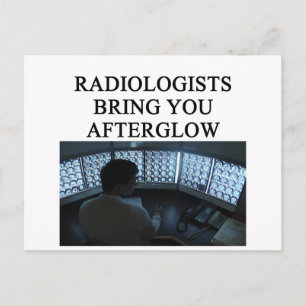 funny radiology joke postcard