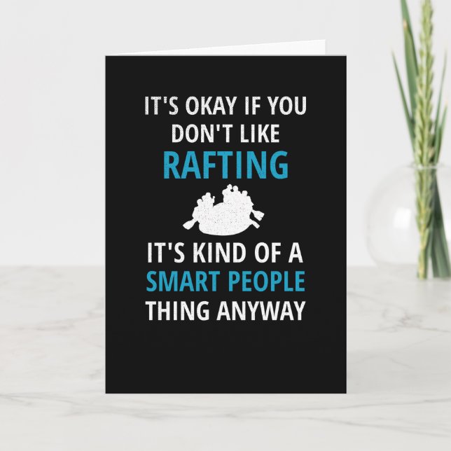 Funny Rafting Gift | Wild Water Rafting Rafter Card (Front)