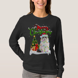 Funny Ragdoll Cat Lover Xmas Lighting Ragdoll Cat T-Shirt