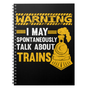 Funny Railfan Quote Trainspotter Train Lover Railr Notebook