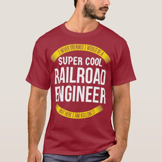 Funny Railroad Engineer Tshirts Gift (Front)