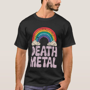 Funny Rainbow Death Metal Extreme Music Heavy Rock T-Shirt