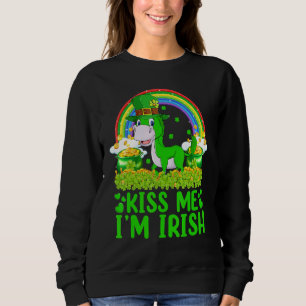 Funny Rainbow Kiss Me I'm Irish Mule St Patrick's  Sweatshirt