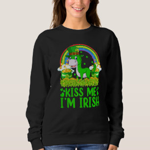 Funny Rainbow Kiss Me I'm Irish Mule St Patrick's  Sweatshirt
