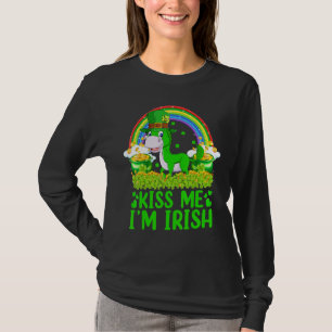 Funny Rainbow Kiss Me I'm Irish Mule St Patrick's T-Shirt
