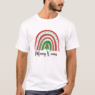 Funny Rainbow Merry Xmas Christmas Family Matching T-Shirt
