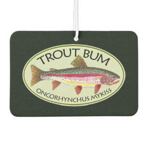 Funny Rainbow Trout Bum Car Air Freshener