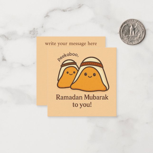 Funny Ramadan Mubarak To You Card (Front/Back In Situ)
