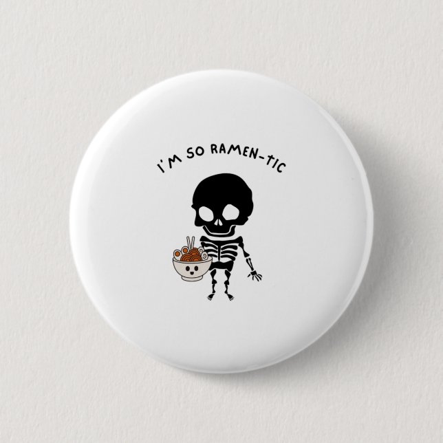 Funny Ramen 6 Cm Round Badge (Front)