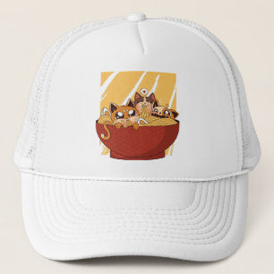 Funny Ramen Kittens Trucker Hat