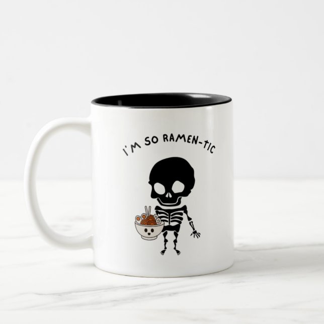 Funny Ramen Two-Tone Coffee Mug (Left)