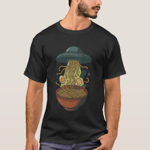 Funny Ramen UFO Spaceship Ramen Alien Ramen Vintag T-Shirt