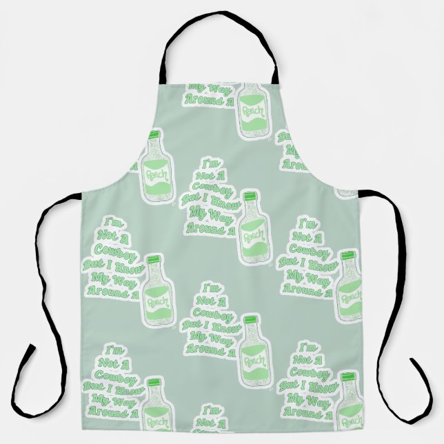 Funny Ranch Dressing Cowboy Fun Pattern  Apron (Front)