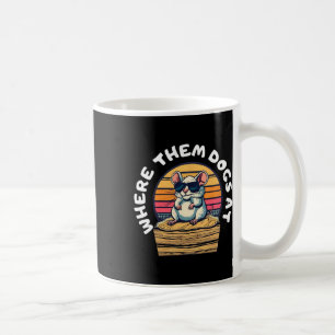 Funny Rat Hunting - Cute Rat In Sungles Looking Fo Coffee Mug