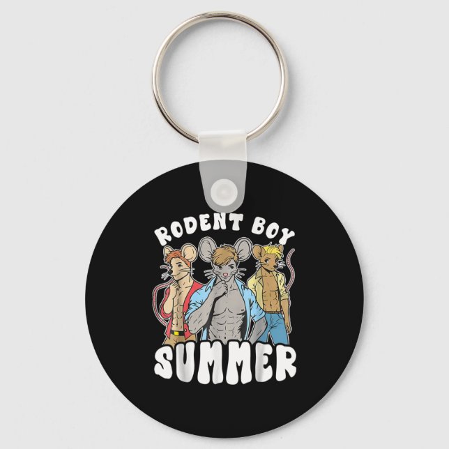 Funny Rat Lover Quote Rodent Boy Summer Cool Vacat Key Ring (Front)