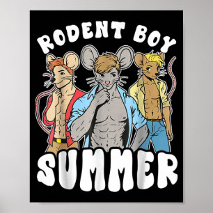 Funny Rat Lover Quote Rodent Boy Summer Cool Vacat Poster