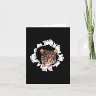 Funny Rat Mouse Lover Graphic Design Gift For Mum Card