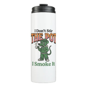 Funny Rat Pot Quote Vintage Engraving Design_1 Thermal Tumbler