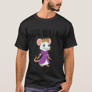 Funny Rat Queen Pet Rat Mouse Rodent Animal Mouse T-Shirt