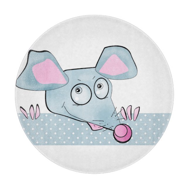 Funny rat, rat, Christmas Cutting Board (Front)