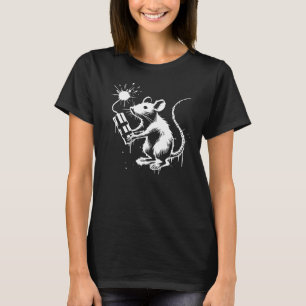 funny rat with a dynamite. T-Shirt