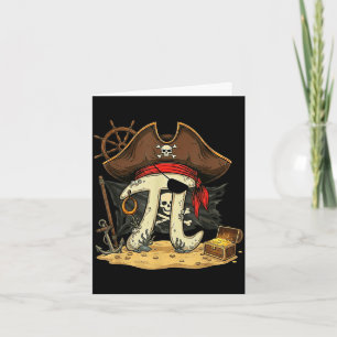 Funny rate pirate piday 314 math teacher science card