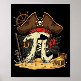 Funny rate pirate piday 314 math teacher science poster