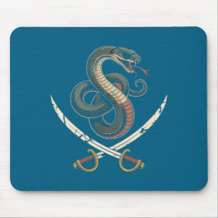 Funny Rate Snake Merch Snake Print Snake Kids Snak Mouse Pad