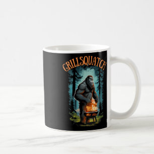 Funny Rbecue Griller Shirt - Bigfoot Grilling Sasq Coffee Mug