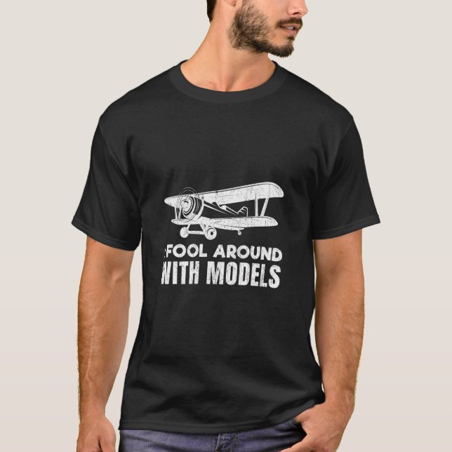 Funny Rc Model Aeroplane Prop Plane Pilot Gift T-Shirt (Front)