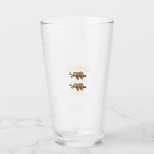 Funny Re-Tired Definition Sloth T-Shirt Glass