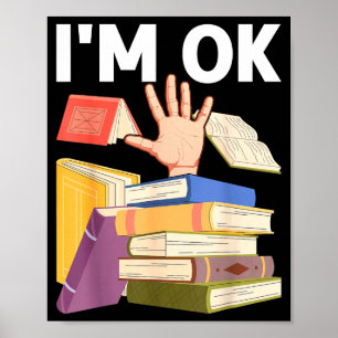 Funny read book reading nerd librarian teacher poster