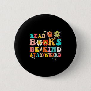 Funny reader book quote design for reading lover 6 cm round badge