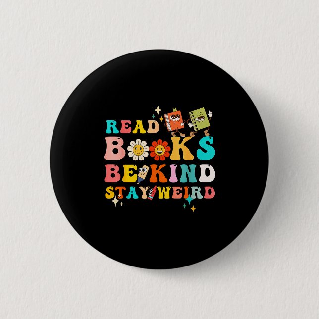 Funny reader book quote design for reading lover 6 cm round badge (Front)