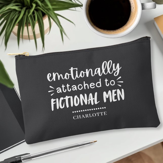 Funny Reader's Saying Personalised Charcoal Pencil Accessory Pouch (Creator Uploaded)