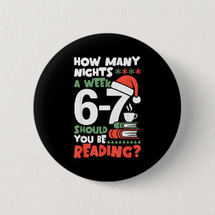 Funny Reading 67 Meme Englieacher Christmas Book L 6 Cm Round Badge