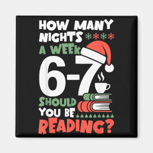 Funny Reading 67 Meme Englieacher Christmas Book L Magnet